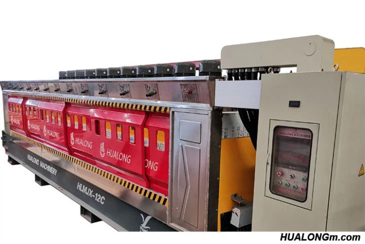 Right view of line polishing machine